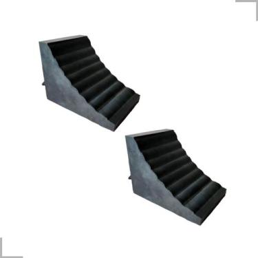 Imagem de Kit 2 Calços Borracha M9 Caminhão Caminhonete Corda NBR 9735 - VABADUS