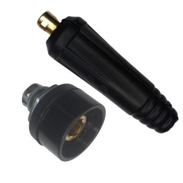 Imagem de Kit Conector Plug Macho / Conector Painel Fêmea 9Mm - OMEGA