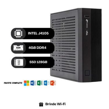 Imagem de Mini PC Elgin Bematech E3 Nano2 Intel J4105 4GB RAM SSD 128GB