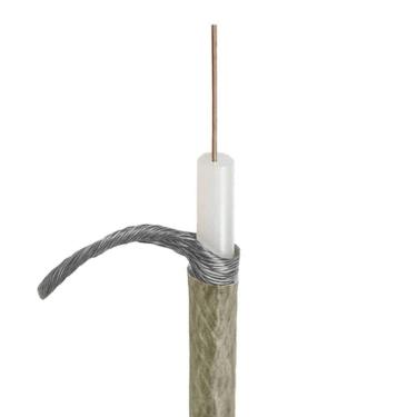 Imagem de Fio Coaxial Rf24 24awg Capa Cristal Dupla Blindagem