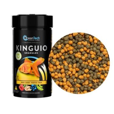 Imagem de Ração Kinguio Gran 75g Ocean Tech Carpa Koi Aquario Peixe