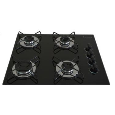 Imagem de Fogão Cooktop Chamalar 4 Bocas Ultra Chama Bivolt XP, Amadeirado escur