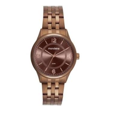 Imagem de Relógio Mondaine Feminino Aço Marrom Elegante 32941LPMVME1-Feminino