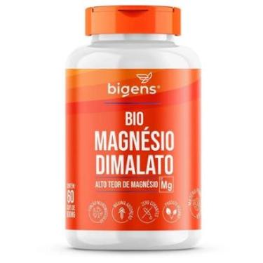 Imagem de Bio Magnésio Dimalato 600mg Alto Teor 60 Caps - Bigens-Unissex