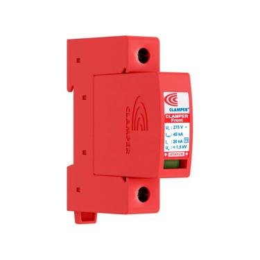Imagem de Protetor Contra Surto Clamper Front V 275V - Para Quadros Elétricos - 45KA - DPS - 19118