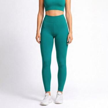 Imagem de Calça Legging Selene Sem Costura Cintura Alta Fitness Academia Modelad