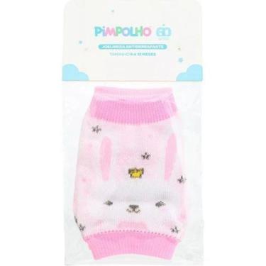 Imagem de Joelheira Pimpolho Bebe Antiderrapante Infantil PAR, Rosa, Coelha