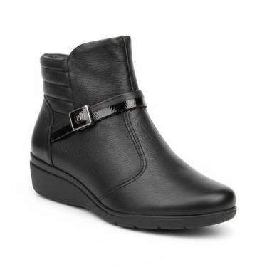 Imagem de Bota Piccadilly Cano Curto Preto Anatómico Estilo Moderno -, Preto, 36