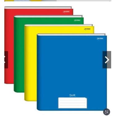 Imagem de kit 4 Cadernos Jandaia brochura 96 folhas