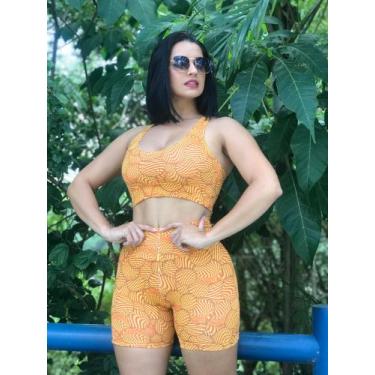 Imagem de Conjunto fitness - Paolo , Amarelo, GG