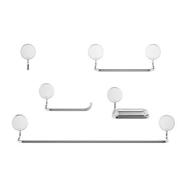 Imagem de Kit de Acessórios Docol Dot 90021542006 Cromado, Único