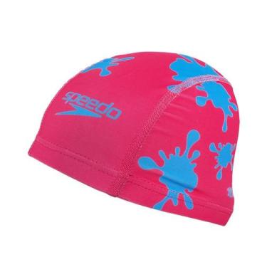 Imagem de Touca de Natação Speedo Splash Cap Estampada Infantil, Único, Rosa