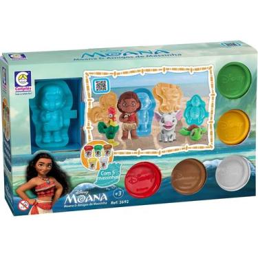 Imagem de Kit Massinha Disney Moana e Amigos de - Massinha Cotiplas com 4 Moldes