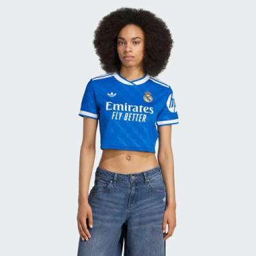 Imagem de Camisa Cropped Adidas Real Madrid Third 2026 Feminina, P