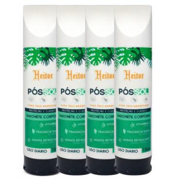 Imagem de Kit 4 Sabonete Corporal Heitor Pós-Sol Refrescante 150ml