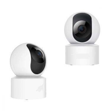 Imagem de Câmera de Segurança Babá Eletrônica Wi-Fi 360 graus  Kapbom Hd 1080p Visão Noturna Detecção de Movimento
