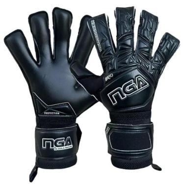 Imagem de Luva de Goleiro Profissional Nga Soccer Brio, Preto, 7