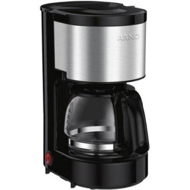 Imagem de Cafeteira Elétrica Arno Perfectta Inox 600ml Jarra Vidro 127, 110V