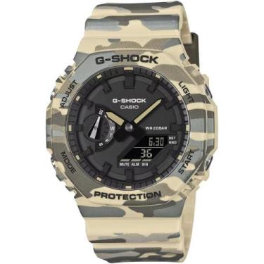 Imagem de Relógio casio g-shock masculino camuflado ga-2100cm-5adr