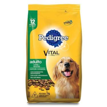 Imagem de Ração Pedigree Carne e Vegetais para Cães Adultos - 1 Kg