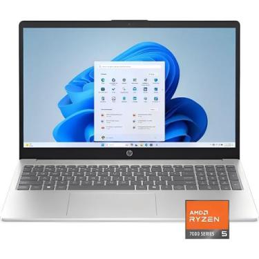 Imagem de Notebook HP 15 Ryzen 5 7520U 8GB SSD 512GB Tela Touch Full HD 15.6 e W