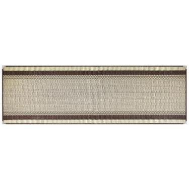 Imagem de Passadeira Sisal Antiderrapante Sem Pelo Sisllê 66cm x 1,80m Tabaco PS