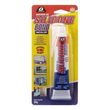 Imagem de Adesivo de Silicone Bond Incolor Acetico 50g. Garin Com 12 Unidades