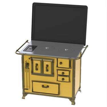 Imagem de Fogao a Lenha Venax GII n 2 Renaissance Amarelo Cald SE