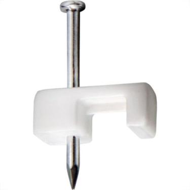 Imagem de Grampo Fixa Fio Tipo Garra Sforplast 14/16 Branco Com 20 Pecas 393 - K