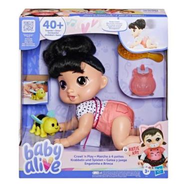 Imagem de Boneca Baby Alive Engatinha e Brinca Morena Katie Kat Hasbro
