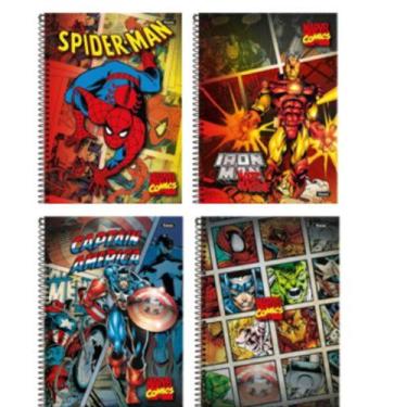 Imagem de Caderno 01X1 Capa Dura Marvel Comics 80Fls. Pct Com 04 - Foroni