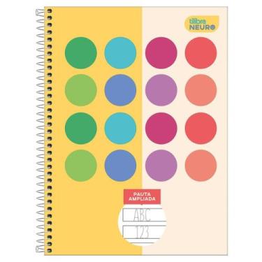 Imagem de Caderno Espiral Universitário Pauta Ampliada 80 Folhas Neuro Capa Dura