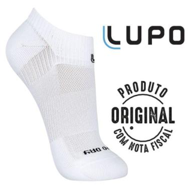 Imagem de Meia Masculina Esportiva Anatômica Lupo Sport 3350-003, Branco, 41 a 4