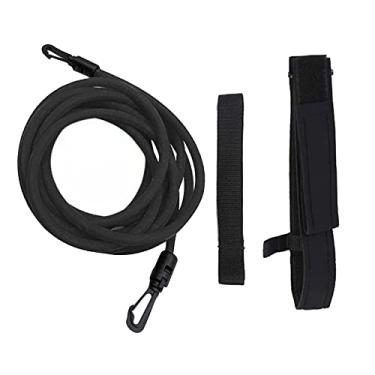 Imagem de de resistência de natação, corda elástica com elástico para de natação, de exercício com corda de de natação, 10mm preto