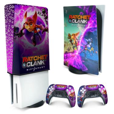 Imagem de Capa Anti Poeira e Skin PS5 - Ratchet & Clank Rift Apart