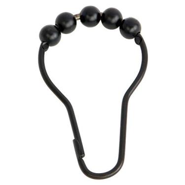 Imagem de Kingston Brass SRCR125 Anéis de cortina de chuveiro com bola de rolo (12 pçs/conjunto), bronze polido a óleo