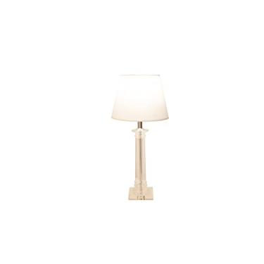 Imagem de Base Para Abajur Bella Iluminação Classic Cromado/Transparente Metal e Vidro