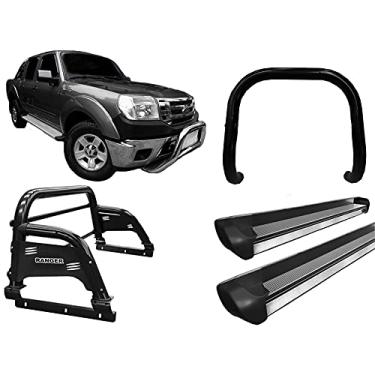 Imagem de Kit quebra mat+Estribo PE+Sant Antonio H3 Ranger 97/12 PRETO