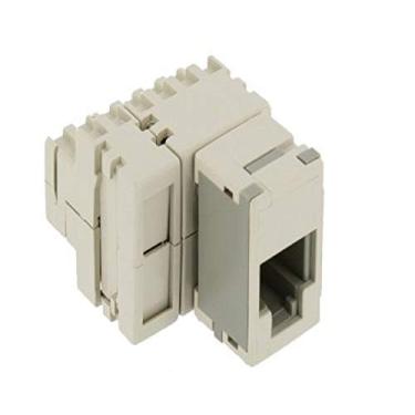 Imagem de Leviton Adaptador modular 40072-T6 de 6 posições, converte seis contatos em um conector modular de 6 posições, 6 condutores, (Tap -6)
