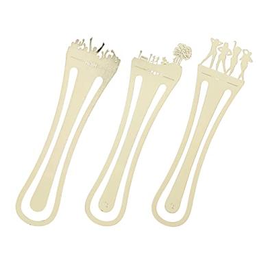 Imagem de Zyyini Marcador de página dourado vazado, marcador de livro criativo e estiloso, presente para leitores, homens, mulheres, crianças