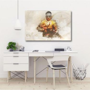 Imagem de Quadro decorativo CSGO TR Dust II - Tela em Tecido