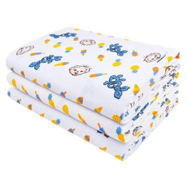 Imagem de Cueiro Flanelado Turma da Mônica Cebolinha