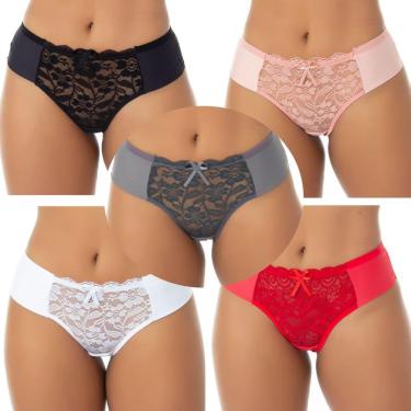 Imagem de Kit com 5 Calcinhas Transparentes Renda Sex | 1661