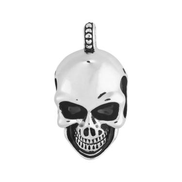 Imagem de Pingente Aço Caveira com Resina 43x23mm