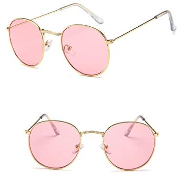 Imagem de Luxury Mirror Sunglasses Women/Men Lady Classic Round Sun Glasses UV400 Outdoor Oculos De Sol Gafas,7,China