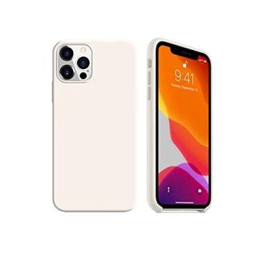 Imagem de Capinha Slim Case Colorida Compatível Com IPhone 13 PRO Vermelha,Preta, Laranja, Amarela, Azul, Rosa, Pink, Branca, Lilás, Marrom, Verde, Roxo Com 3 Camadas De Proteção PREMIUM ONYK (BRANCA)