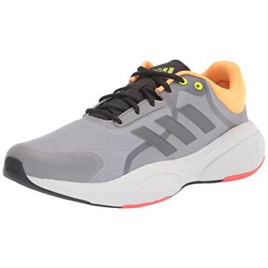 Imagem de adidas Tênis de corrida masculino Response Solar, Halo prata/ferro metálico/laranja brilhante, 8