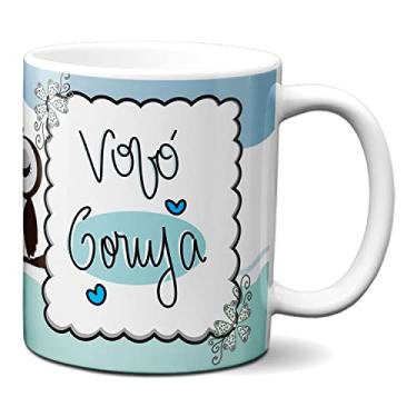 Imagem de Caneca Dia Dos Avós Corujinhas Vovó Coruja Fofa (Branca)