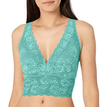 Imagem de Cosabella Sutiã feminino Say Never Plungie Longline Curvy, Capri azul, M