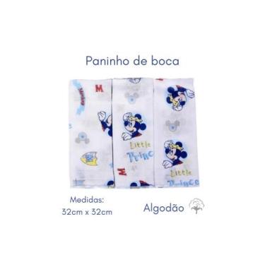 Imagem de Toalhinha Paninho De Boca 03-Peças Disney 100% Algodão-Minasrey Babete